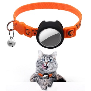 Cat Collar with Airtag Holder