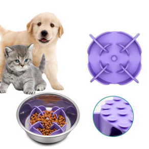 Gross-shaped Pet Feeder Insert