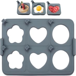 7PCS Griddle Egg Ring Tray